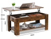 Coffee Table With Storage Lift Top Up Drawer Shelf Wooden Living Room Furniture