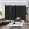 Rolling 4-Panel Room Divider 172cm Folding Privacy Screen Portable Wall Divider