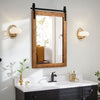Farmhouse Wall Mirror Rustic Wall Mounted Mirror Rectangle Decorative Mirror
