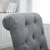 2/4/6x Fabric Button Tufted Dining Chairs Upholstered Kitchen Dining Room Grey