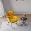 Living Room Rocking Sofa Chair Bedroom Deck Relax Sofa Breastfeeding Chair Linen