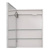 LED Bathroom Wall Mirror Cabinet Storage 1 Door Cupboard Mirrored Shelves Vanity