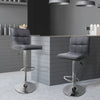 2PCS bar stool 360 degrees swivel comfortable with PU leather soft upholstery