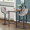 Modern 2 Velvet Bar Stools Diamond Seat Kitchen Salon Chairs Pub Gas Lift Swivel