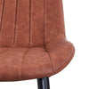 Dining Chairs Set of 2 Faux Leather Kitchen Chairs with Metal Legs Restaurants