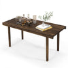 Wooden Coffee Table Rectangle Cocktail Table Modern Sofa Side Table Center Table