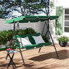 Garden 3 Seater Swing Chair Hammock Bench with Sun Canopy Outdoor Patio Seat
