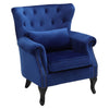 Chesterfield Armchair Chair Lounge Relax Fireside Sofa Velvet High Back Studded