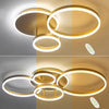 Modern Lamp 3/5 Ring LED Ceiling Light Chandelier Lights Living Room Dining Room