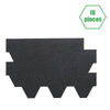 18pcs Hexagonal Roof Panel Mosaic Felt Roofing Shingle Tiles Self Adhesive 2.61㎡