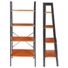 Vintage Metal Ladder Shelving 4 Tier Tall Bookshelf Plant Stand Storage Shelf
