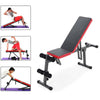 Adjustable Foldable Weights Bench Press Dumbbells Dip Station Lifting Gym Sit Up
