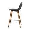 2X Bar Stools PU/ Velvet/ Fabric Breakfast Stool Chairs Kitchen Pub Grey Brown