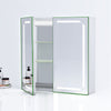 Wall LED Bathroom Mirror Cabinets with Shaver Socket Bluetooth Storage Cupboard