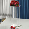 60/80/100cm Clear Tall Flower Stand Pedestal Plinth Display Cake Holder Wedding