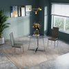 Compact Round Glass Dining Table & 2/4 Chairs Set Kitchen Room Home Furniture UK