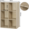 Bookcase Book Shelf 6 Cube Storage Units Wood Storage Shelves for Bedroom