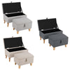 Modern Storage Footstool Ottoman Blanket Box Seat Pouffe Toy Box Door Shoe Stool