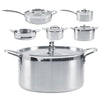 5 Piece Saucepan Pot Steamer Pan Set Cookware Pan Stainless Steel Cooking