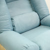 Fabric Upholstered Armchair Lounger Sleeper Recliner Sofa Chair with Footstool