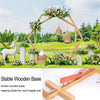 Jumbo Wooden Wedding Arch Ceremony Floral Balloon Backdrop Stand with Solid Base