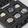 6 Watch Travel Case Watch Storage Safe Carrying Hard Box Waterproof With Handle