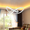 White/Black/Gold LED Chandelier Lights Cool White Ceiling Light Lamp Living Room