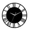 Round 30cm Kitchen Living Room Wall Clock Roman Numeral Skeleton Home Office