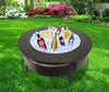 LEVEL 32'' Outdoor Garden BBQ Fire Pit Large Firepit Brazier Round Stove Heater