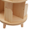 360 Rotating Bookshelf Wooden Book Storage Rack Shelves 1 layers Bookcase 46cm D