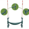 LEVEL Double Adults Kids Garden Hanging Swing Seat Hanging Duty Plastic