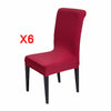 6x Extra Large Spandex Chair Covers Fox Pile Velvet Slipcovers Dining Seat Cover