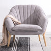 Modern Fabric Linen Armchair Upholstery Living Room Reception Chair Single Sofa