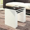 High Gloss Nest of 3 Coffee Tables Side End Table Set Living Room Furniture 40mm