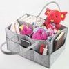 Grey Baby Diaper Organizer Caddy Felt Changing Nappy Kids Storage Carrier Bag UK