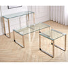 Living Room Furniture Glass Coffee Table Console Table Side End Table Chrome Leg