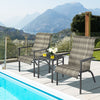 3PCS Outdoor Rattan Bistro Furniture Garden Patio Wicker Table and Chair Set