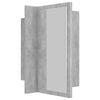 Vanity Cloakroom RGB LED Bathroom Mirror Cabinet Concrete Grey Unit 40x12x45cm