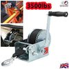 3500LB MARINE HAND POWERED WINCH BOAT MARINE JET SKI CAR TRAILER W/7M WEBBING UK