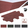 Self Adhesive Roof Felt Tiles Mosaic Asphalt Shingles Set Shed Roofing 18pcs