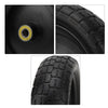 4 Pieces 13" Flat Free Wheels Solid Tires and Wheels Heavy Duty Cart Tires Carts