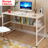 120cm Home Furniture Office PC Computer Desk Writing Table Workstation Bookshelf