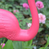 2x Garden Pink Flamingo Bird Lawn Pond Figurine Ornaments Patio Statue Figure UK