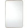 81 x 51cm Bathroom Wall Mirror Rectangular Wall Hanging Mirror Rounded Corner