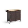 Rolling Kitchen Island w/ 2 Drawers Storage Trolley Utility Cart w/ Towel Rack