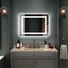 Illumination Bathroom Mirror Cabinet 3-Dimming LED Mirror Anti-fog Sensor Touch