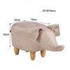 Upholstered Animal Shaped Ottoman Ride-on Footrest Stool Rest Seat TOY Kids New