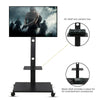 32"-70" Wheeled TV Mobile Floor Stand Moving Cart Mount Height Adjustable 30KG