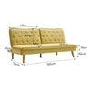 Velvet Sofa Bed Split Back 3 Seater Couch Loveseat Click Clack Recliner Sleeper