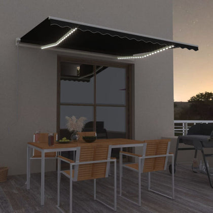 Manual Retractable Awning with 400x350 Anthracite S5V7